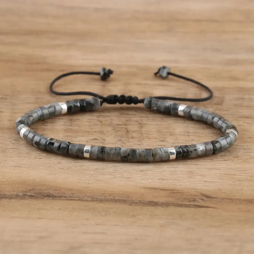 Tiger Eye Amethyst Delicate Dainty Bracelet