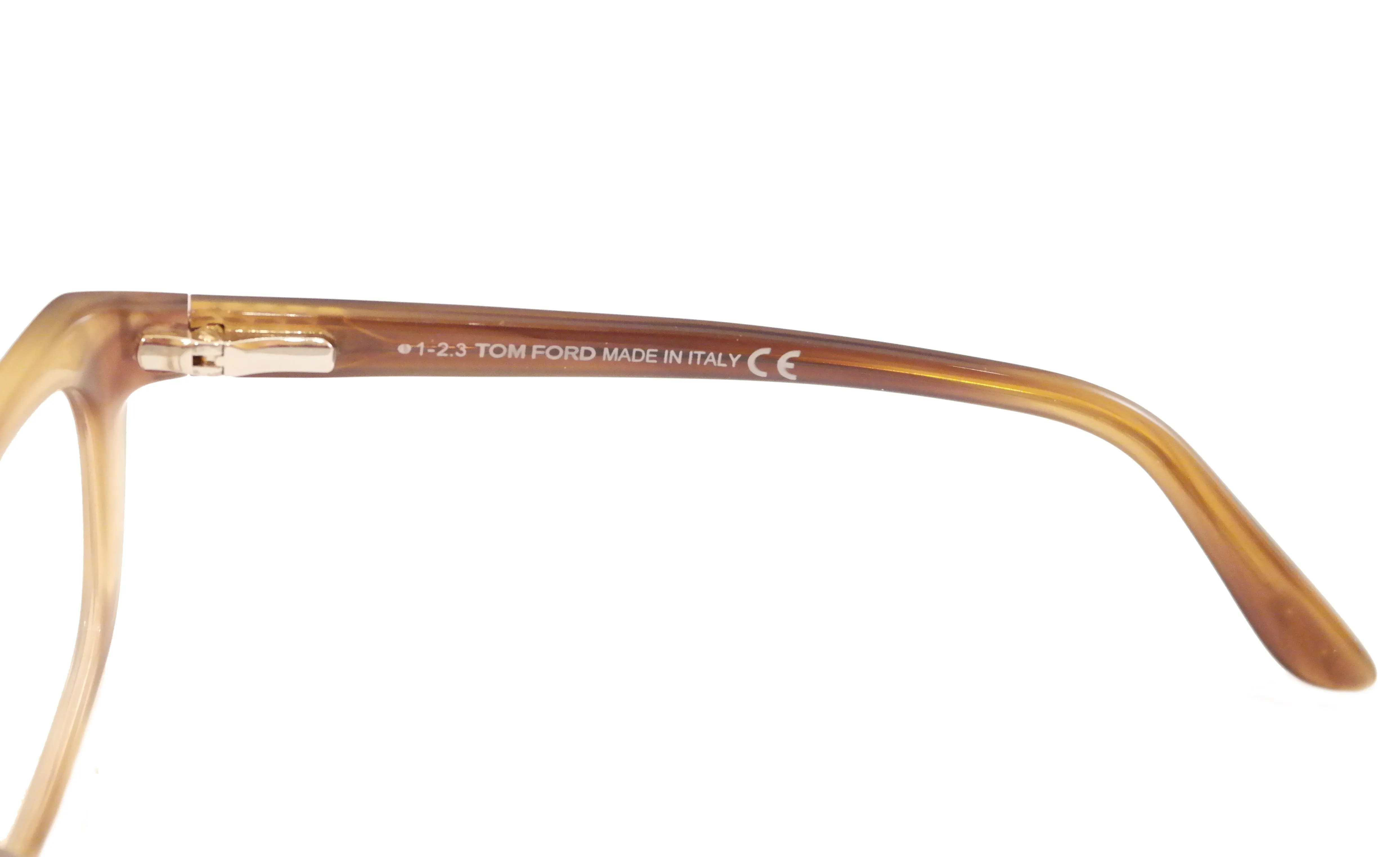 Tom Ford Eyewear in a Brown Gradient Unique Cateye Design
