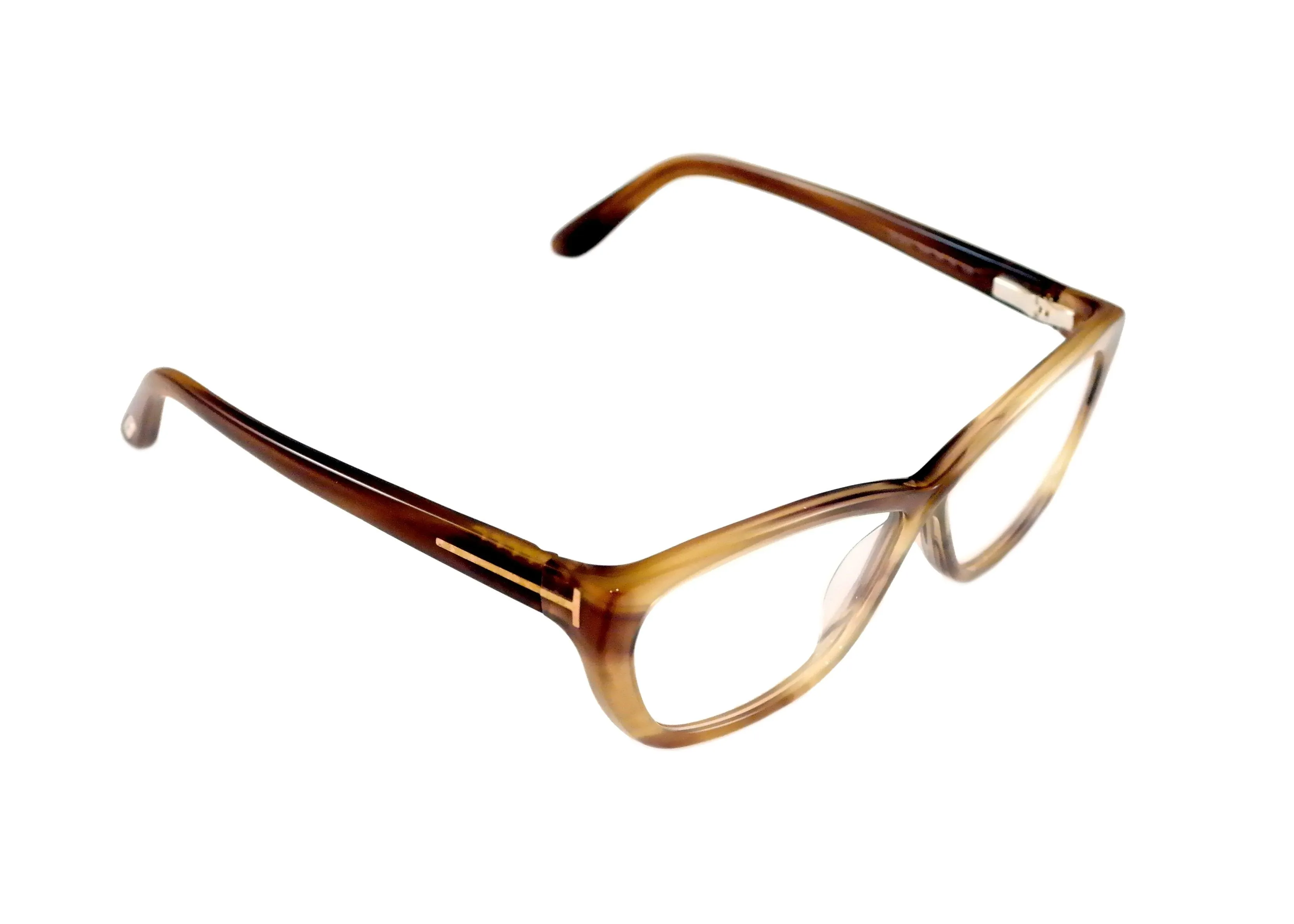 Tom Ford Eyewear in a Brown Gradient Unique Cateye Design