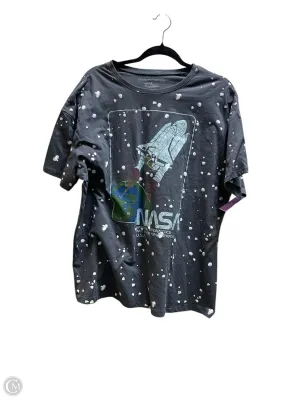 Top Short Sleeve By Grayson Threads In Grey, Size: S
