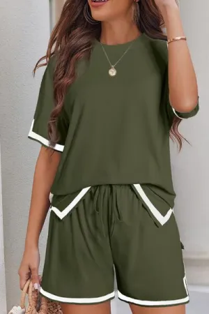 Trim Tee and Shorts Set