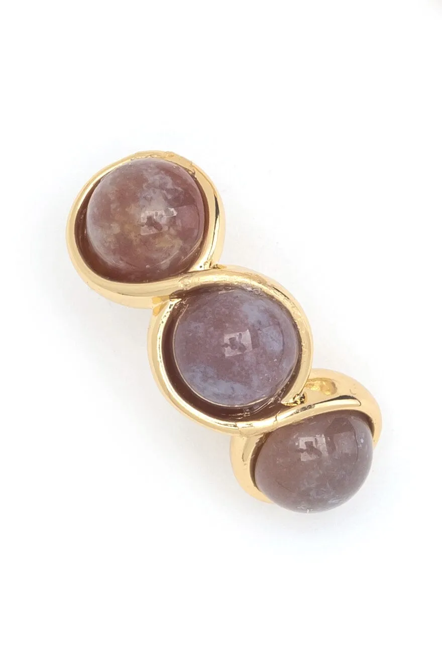 Triple Nude Earrings