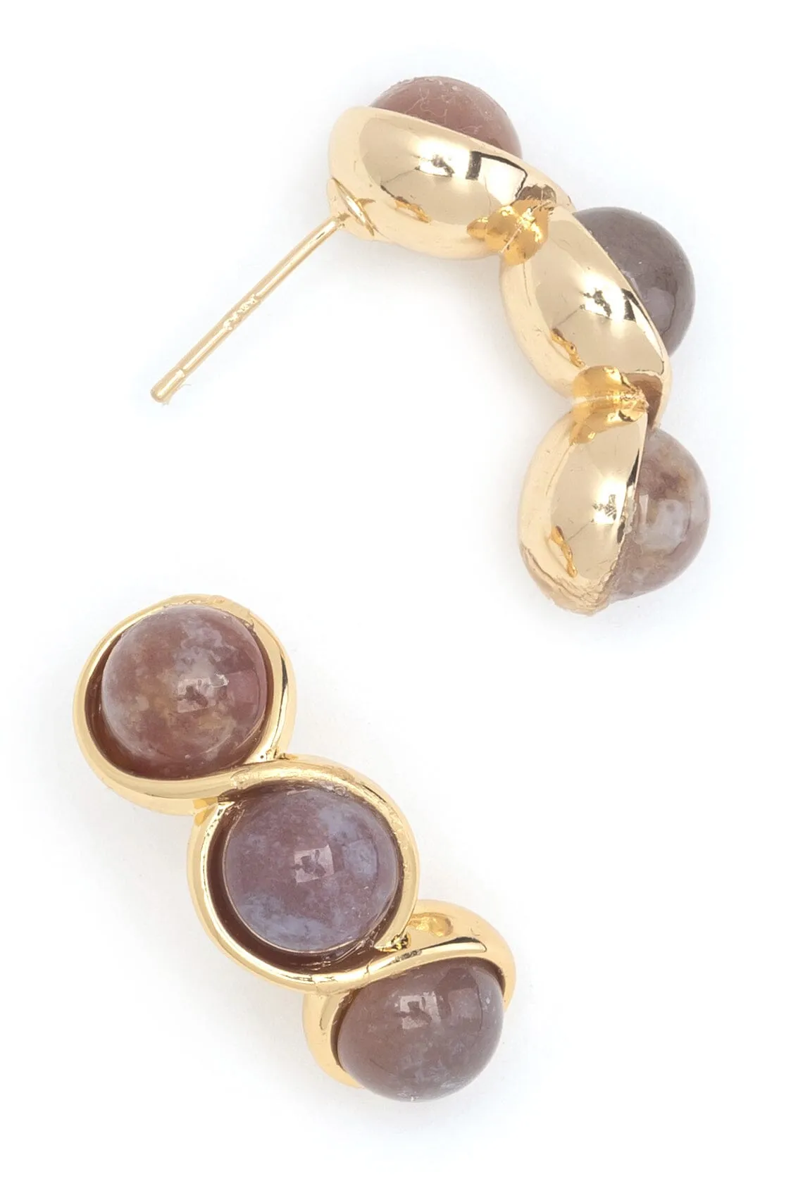 Triple Nude Earrings