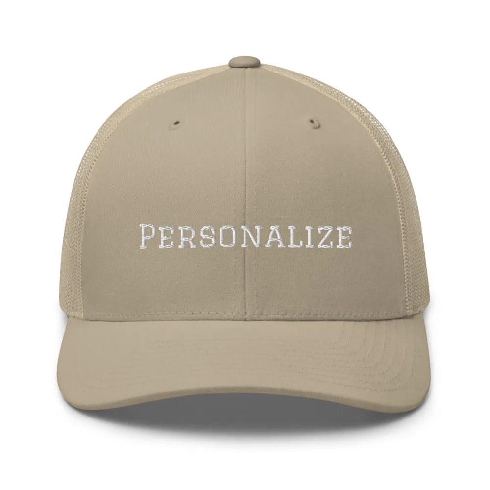 Trucker Cap (Personalize)