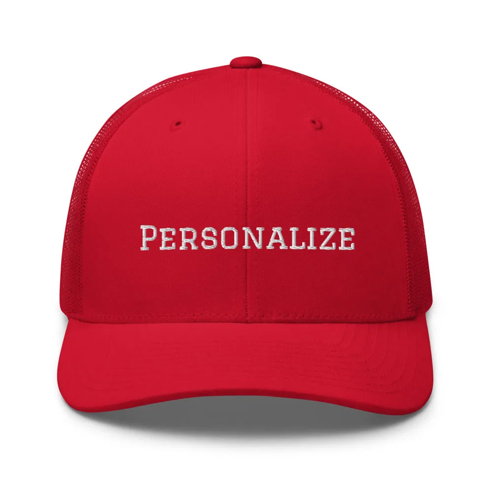 Trucker Cap (Personalize)
