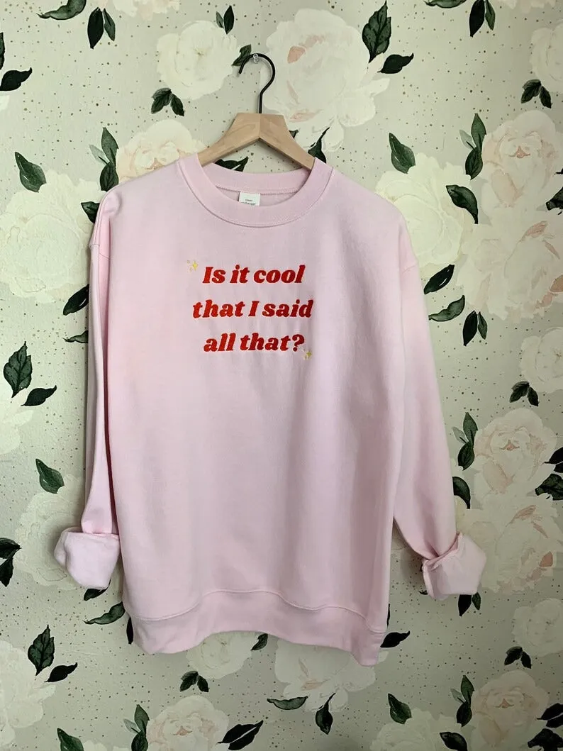 TS Embroidered Delicate Taylor Swift Sweatshirt