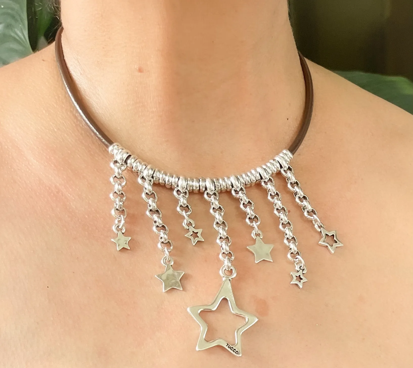 Tucco leather necklace