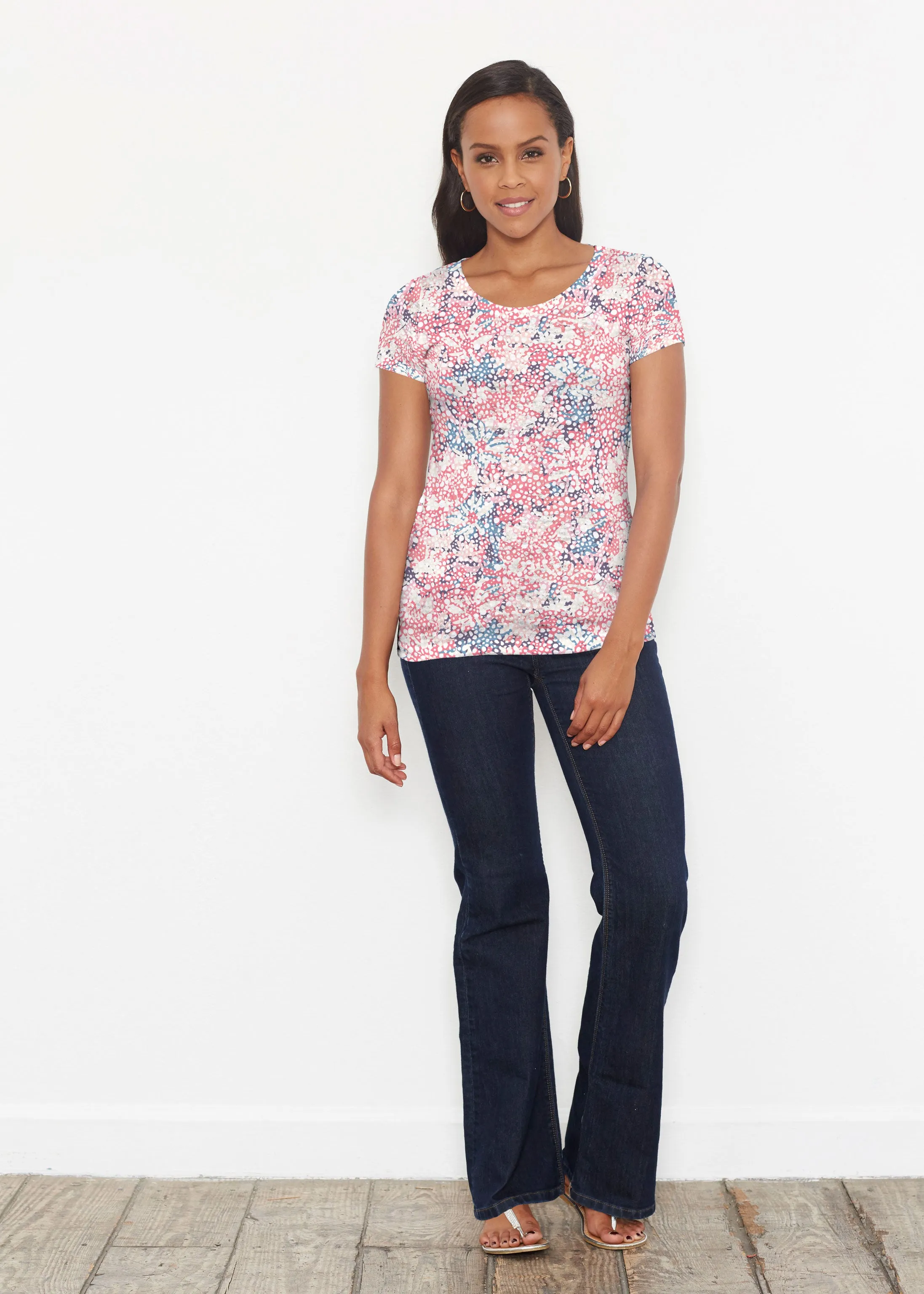 Tulips are Back (7880) ~ Short Sleeve Scoop Shirt