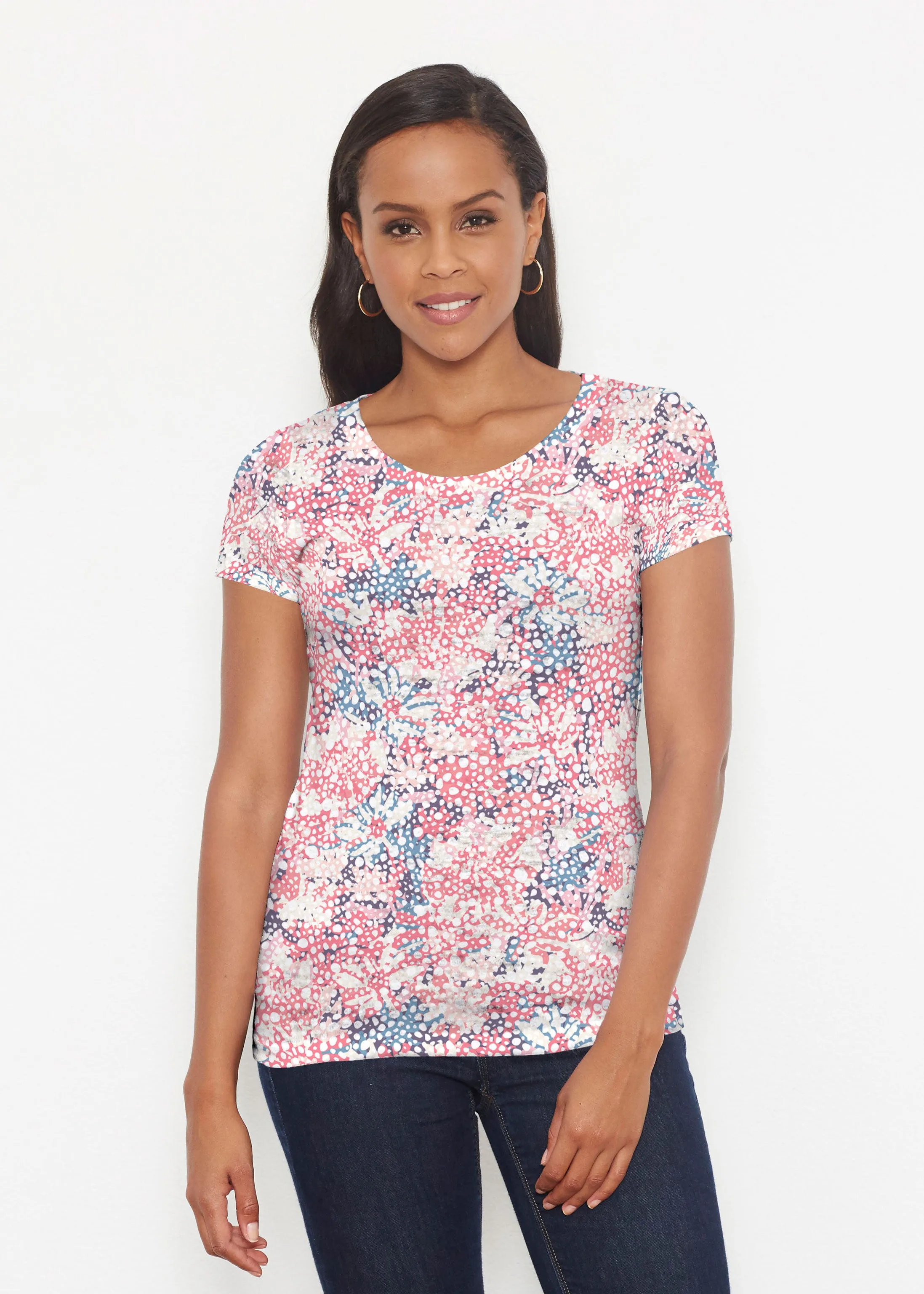 Tulips are Back (7880) ~ Short Sleeve Scoop Shirt