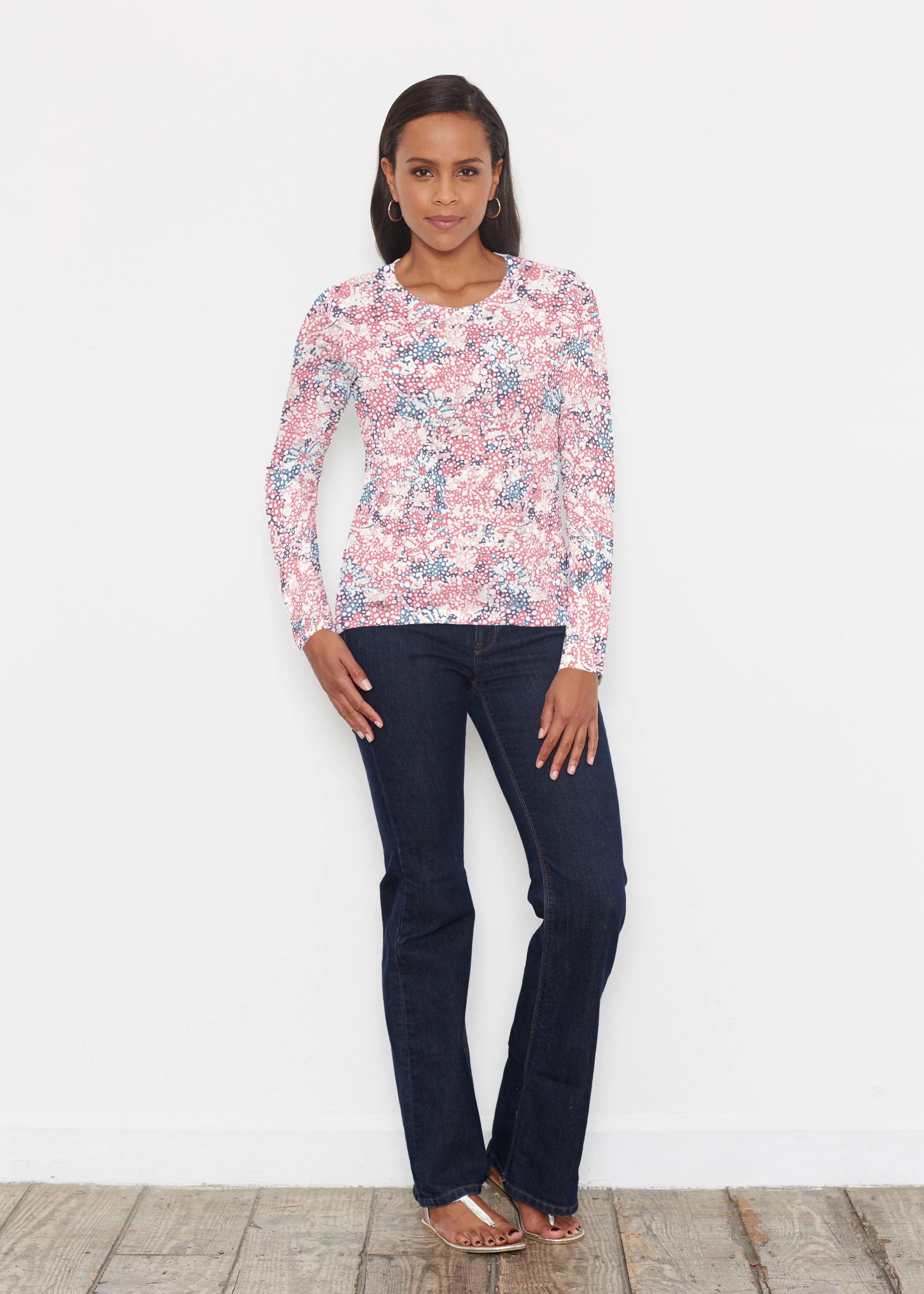 Tulips are Back (7880) ~ Signature Long Sleeve Crew Shirt