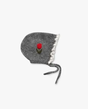 Tulips Bonnets |dark grey| in stock (0-3m)