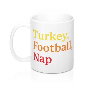 Turkey, Football, Nap Coffee Mug