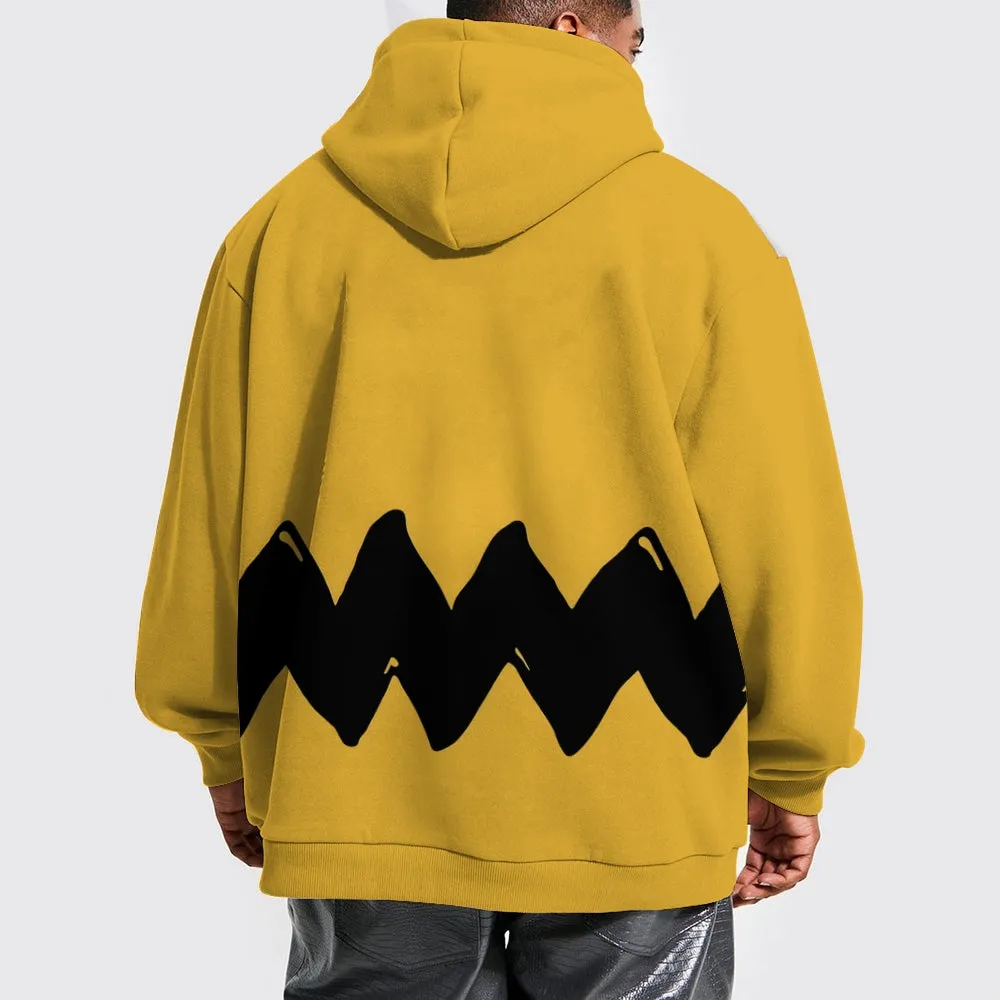 Unisex Casual Print Pocket Hoodie 2308100073