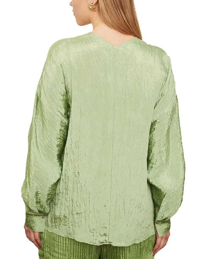 Vince Double V-Neck Blouse