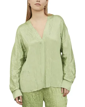 Vince Double V-Neck Blouse