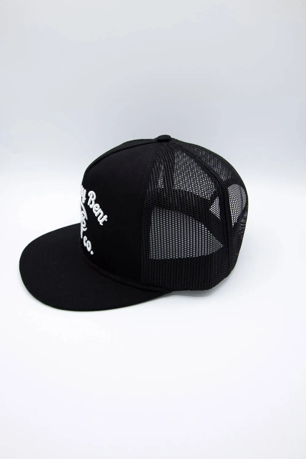 Whiskey Bent Johnny Cash Trucker Hat for Men in Black | JHNYCASH