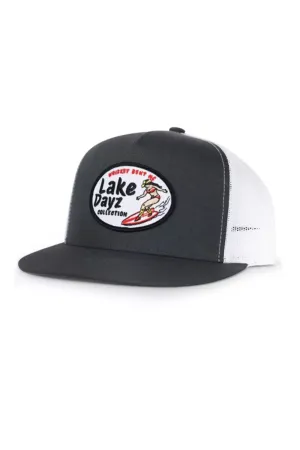 Whiskey Bent Lake Dayz Trucker Hat for Men in Grey | LKDAY-GRY