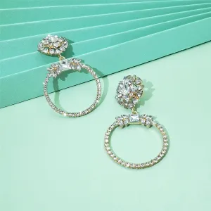 White Crystal & 18K Gold-Plated Botany Drop Earrings