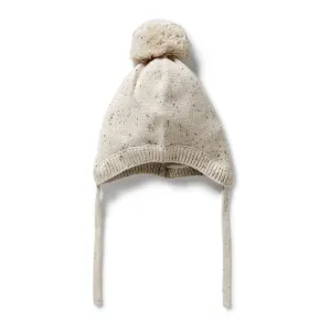 wilson   frenchy Organic Knitted Bonnet - Cookie and Cream
