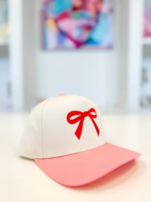 With A Bow Embroidered Hat
