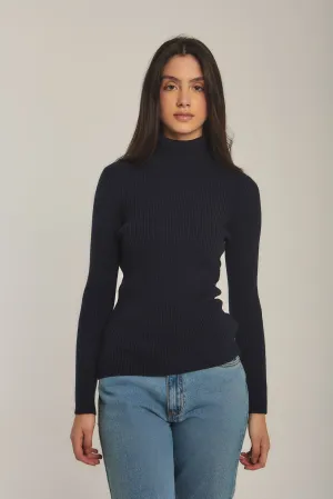 Women Sweat Shirt Crew Neck RegularNavy