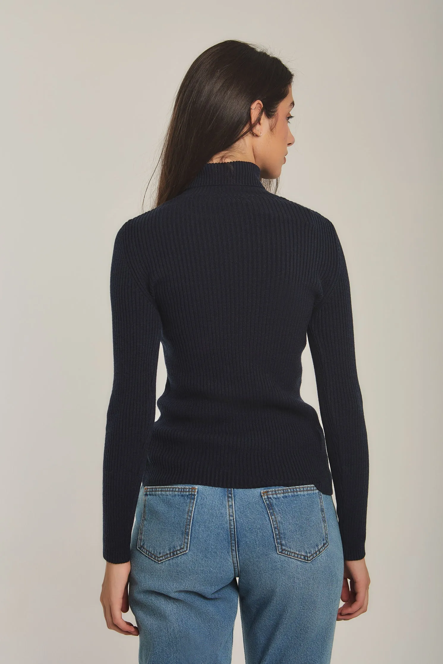 Women Sweat Shirt Crew Neck RegularNavy