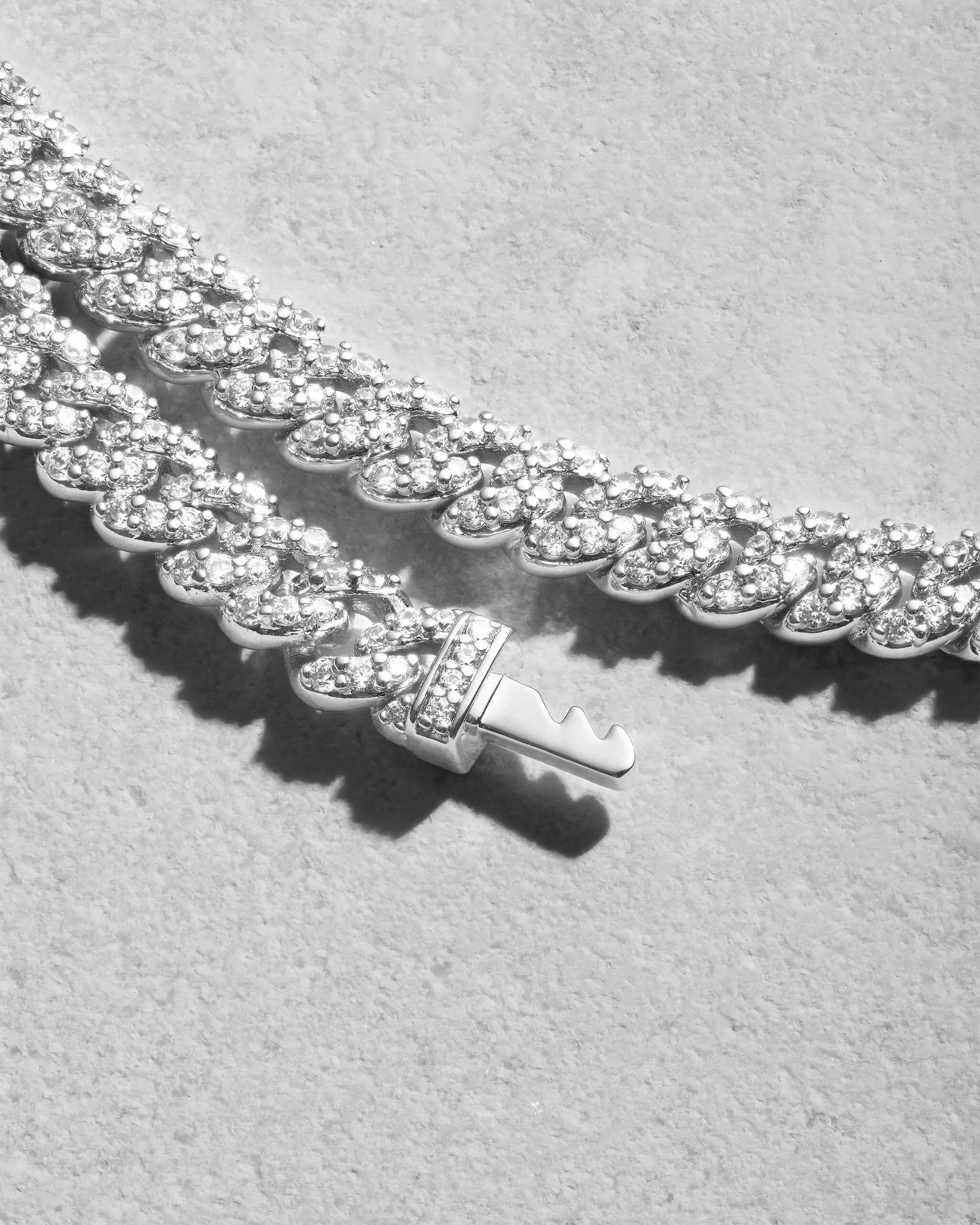 Youth Iced Out Cuban Link Chain - 5mm
